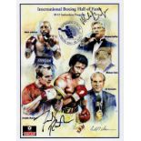 Boxing IBHOF 2012 Induction multi-signed official authentic programme front cover signed by