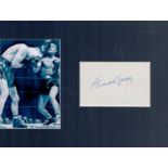 Boxing Beau Jack 12x8 mounted signature piece. Beau Jack (born Sidney Walker; April 1, 1921 -