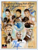 Boxing IBHOF 2013 Induction multi-signed official authentic programme front cover signed by Carlos