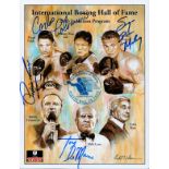 Boxing IBHOF 2013 Induction multi-signed official authentic programme front cover signed by Carlos