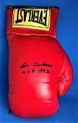 Boxing Lou Ambers signed Everlast red glove. Luigi Giuseppe d'Ambrosio (November 8, 1913 - April 25,