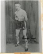 Boxing Benny Jones signed 10x8 black and white original vintage photo. Benny Jones was a