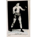 Boxing George Daly signed 6x4 black and white vintage photo. Daly was active in the ring from 1929