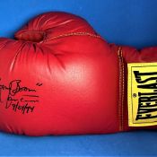 Boxing Ray Boom Boom Mancini signed 16oz Red Everlast Glove. Ray Mancini (born Raymond Michael