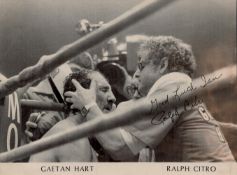 Boxing Ralph Citro signed 10x8 black and white photo. Ralph Citro (July 10, 1926 - October 2,