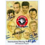 Boxing IBHOF 2019 Induction multi-signed official authentic programme front cover by Ivan Barkley,