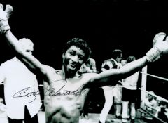 Boxing Cornelius Boza-Edwards signed 10x8 black and white photo. Cornelius Boza-Edwards (born