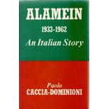 Alamein 1933 1962 An Italian Story by Paolo Caccia Dominioni First Edition 1966 Hardback Book