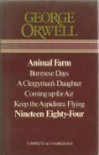 George Orwell A Compilation of His Famous Books 1976 Hardback Book includes Animal Farm, Burmese