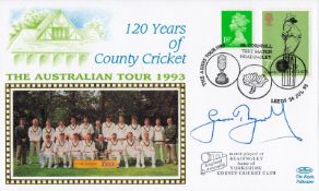 Cricket Geoffrey Boycott signed 120 Years of County Cricket The Australian Tour 1993 FDC PM The