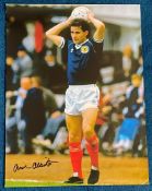 Football Arthur Albiston signed Scotland 16x12 colour photo. Arthur Richard Albiston (born 14 July