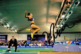 Athletics Katerina Johnson Thompson signed 6x4 colour photo World Champion in the Heptathlon event