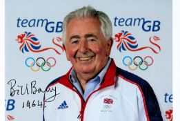 Olympics Bill Barry signed 6x4 colour photo winner of the silver medal in the coxless four rowing