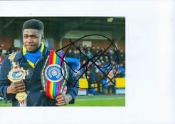 Boxing Lerrone Richards signed 12x8 colour photo. Lerrone Jermaine Richards, born 25 August 1992, is