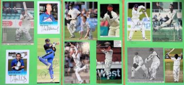 Cricket Collection 3 A4 sheets with affixed photos and magazine pages includes some good