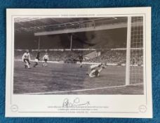 Bobby Lennox 16x12 hand signed, Black and white photo, Autographed Editions, Limited Edition.