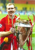 Football Paul Scholes signed 12x8 Manchester United colour photo.