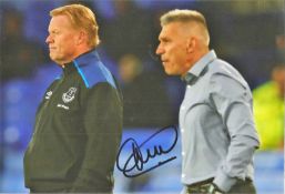 Football Ronald Koeman signed 12x8 Everton colour photo. Ronald Koeman (born 21 March 1963) is a