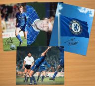 Kerry Dixon Chelsea Collection plus Timo Werner. Includes 6 signed coloured images of Kerry Dixon