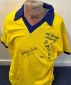 Football Bobby Kerr signed Sunderland 2nd Division Champions 1975-76 retro shirt. Good condition