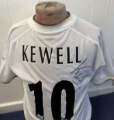 Football Harry Kewell signed Leeds United replica home shirt. Harry Kewell (born 22 September