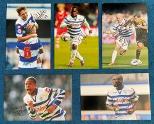 Queens Park Rangers FC. Collection of 5 Signed Colour Photos including Loic Remy, Andy Johnson,