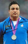 Olympics Ehsan Hadadi signed 6x4 colour photo Silver medallist in the mens discus event for Iran