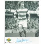 Football. Rodney Marsh Signed 10x8 Autographed Editions page. Bio description on the rear. Photo