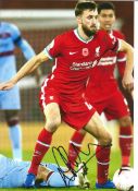 Football Nathaniel Phillips signed 12x8 Liverpool F. C colour photo. Nathaniel Harry Phillips (