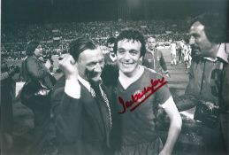 Football Ian Callaghan signed Liverpool 12x8 black and white photo. Sir Stirling Craufurd Moss