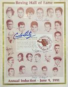 Boxing International Boxing Hall of Fame Programme 1991 signed by Gene Fullmer, Carmen Basilio,