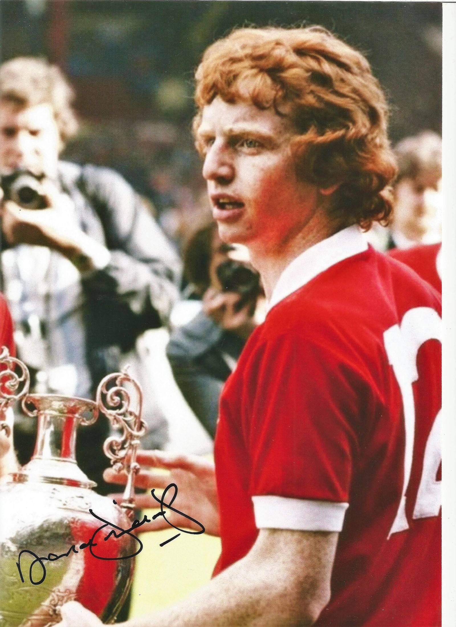 Football David Fairclough signed 12x8 Liverpool colour photo. David Fairclough (born Liverpool, 5
