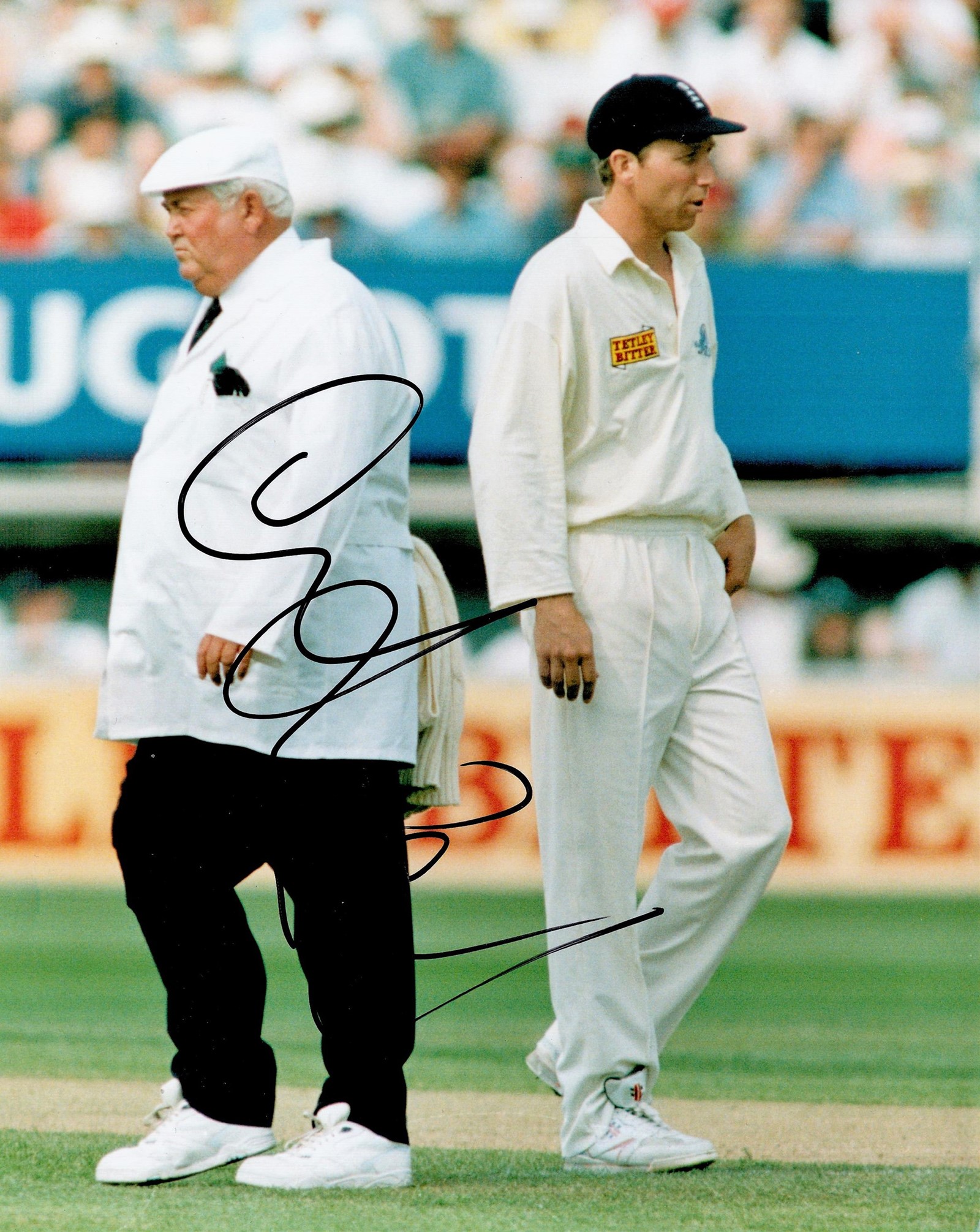 Cricket Mike Atherton signed England 10x8 colour photo. Michael Andrew Atherton OBE (born 23 March