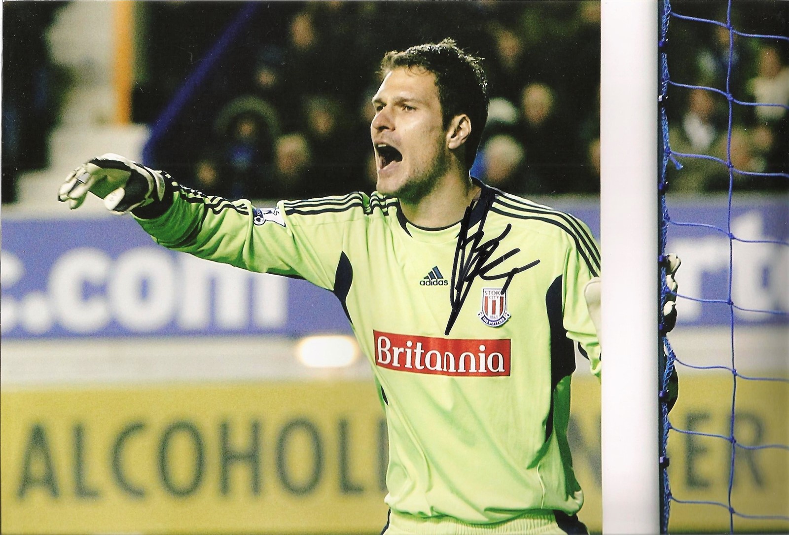 Football Asmir Begovic signed 12x8 Stoke City colour photo. Asmir Begovic ( born 20 June 1987) is