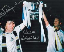 Football. Tottenham Hotspurs FC Steve Perryman and Ossie Ardiles Signed 16x12 colour photo. Photo