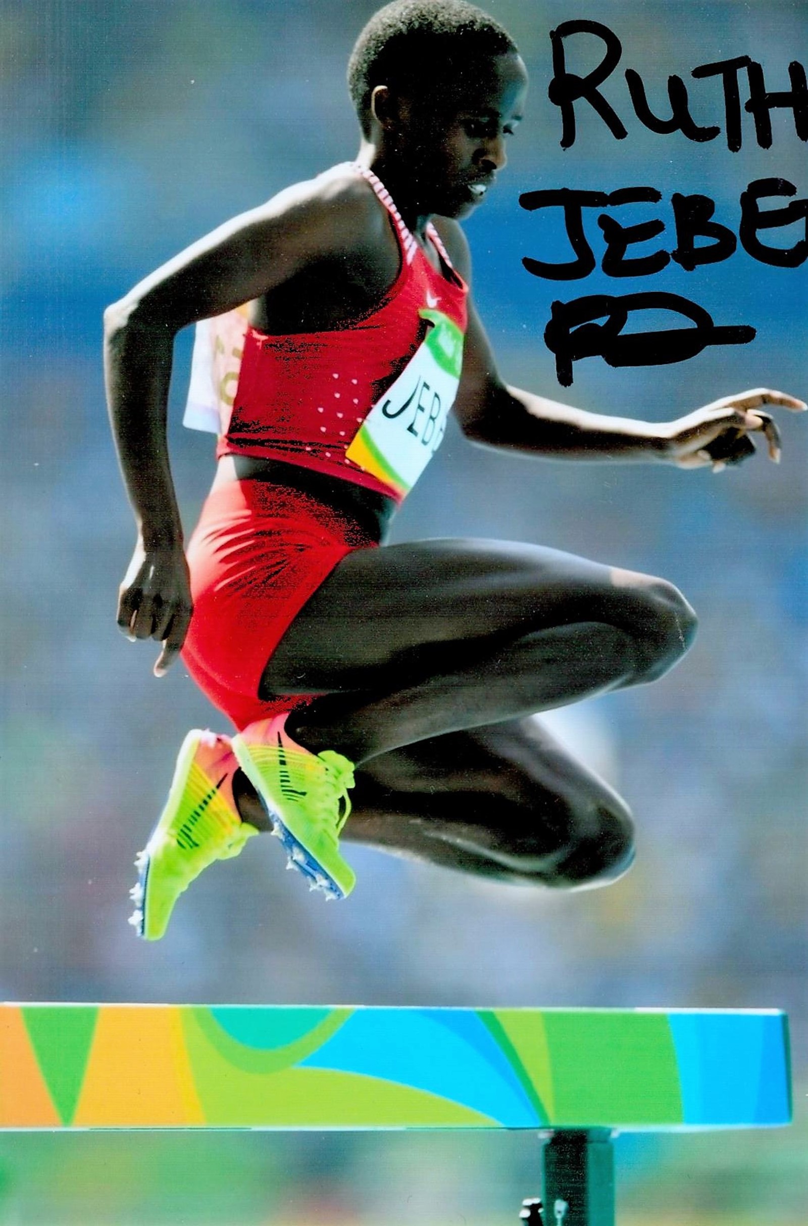 Olympics Ruth Jebet signed 6x4 colour photo winner of the Gold medal winner in the women's 2000