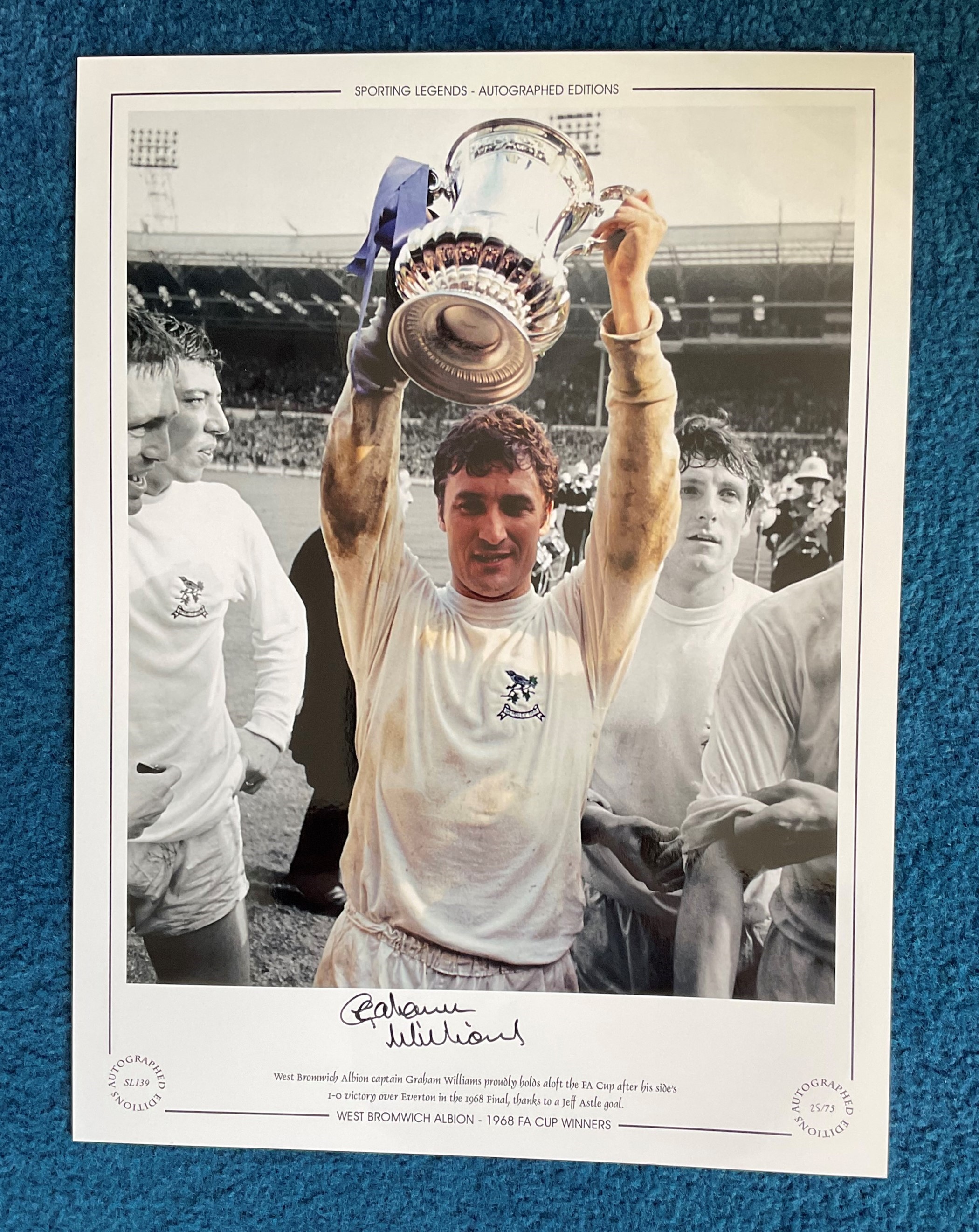 Graham Williams 16x12 hand signed colour, black and white photo Autographed Editions, Limited