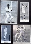 Cricket Brian Luckhurst, John Edrich, Roger Harman and John Mortimore assorted signed black and