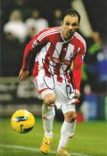 Football Mathew Etherington signed 12x8 colour Stoke City photo. Matthew Etherington (born 14 August