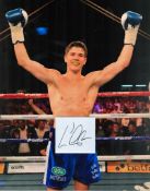 Boxing, Luke Campbell signed and mounted colour presentation photograph, approx 16x12. Campbell