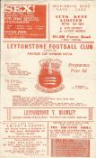 Football Vintage programme Leytonstone v Bromley London Senior Cup 3rd Round 1969. Good condition