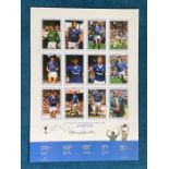 Howard Kendall and Kevin Ratcliffe 22x16 Everton European Cup Winners Cup Kings 1985 Big Blue Tube