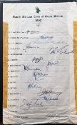 Cricket South Africa tour of Great Britain 1960 vintage official multi signed tour sheet 16