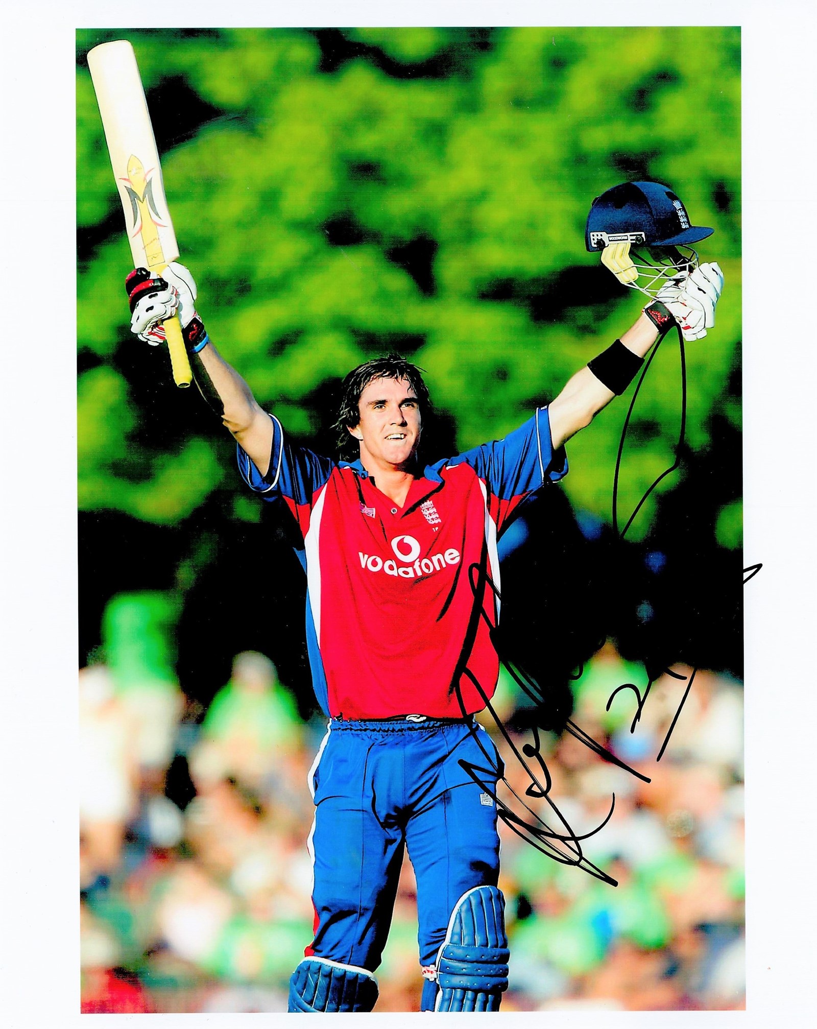 Cricket Kevin Pietersen signed England 10x8 colour photo. Kevin Peter Pietersen MBE (born 27 June