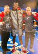 Boxing David Adeleye signed 12x8 colour photo. David Bankole Adeleye British professional boxer.