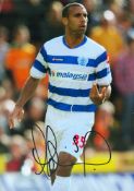 Football Anton Ferdinand signed 12x8 colour photo pictured in action for Queens Park Rangers.