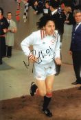 Football Mickey Thomas signed 12x8 Manchester United colour photo. Michael Reginald Thomas (born 7