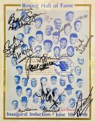 Boxing International Boxing Hall of Fame Programme 1990 signed by Bert Sugar, Sandy Sadler, Tony