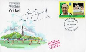 Cricket Geoffrey Boycott signed Leaders of the World cricket FDC PM 9 Aug 1984 Nukulaelae Tuvalu.