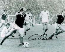 Football Archie Gemmill signed 10x8 Scotland World Cup 1978 black and white photo. Good condition